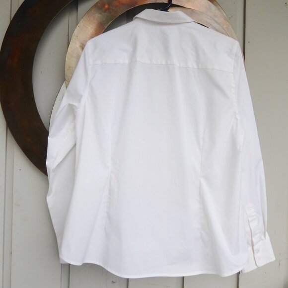 Classic White Cotton Shirt, Ralph Lauren, Size 14 - Picture 2 of 5